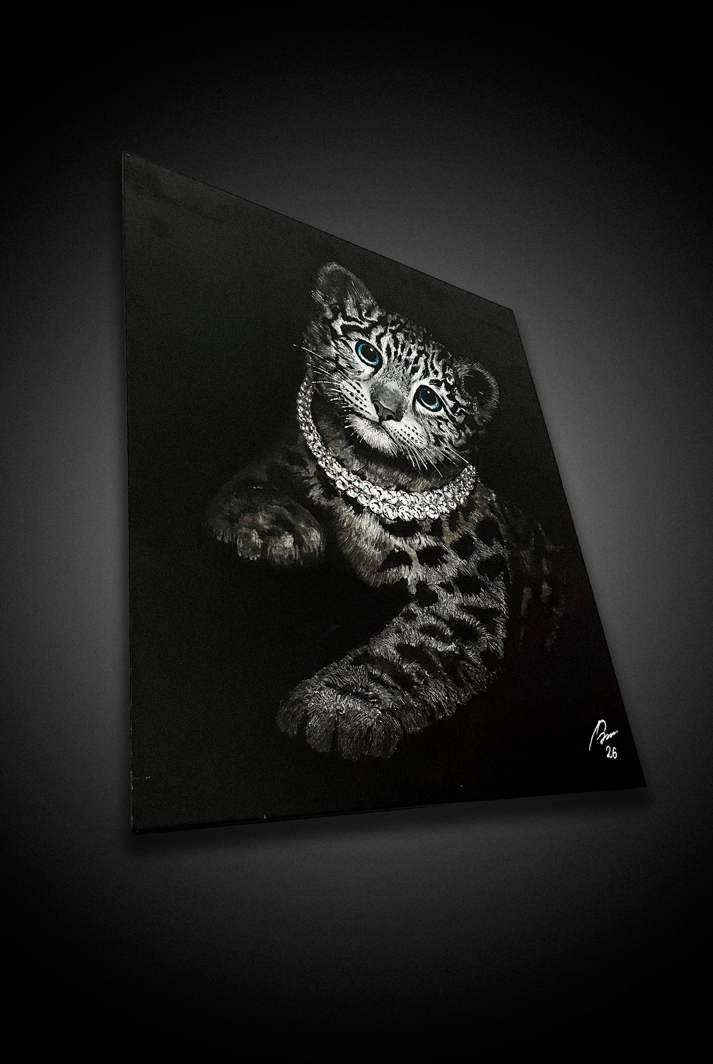 MIDNIGHT SNOW LEOPARD — Original