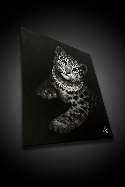 MIDNIGHT SNOW LEOPARD — Original